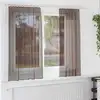 Image de vidaXL Rideaux en voile avec passants 2 pcs marron