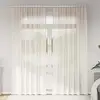 Image de vidaXL Rideaux en voile avec passants 2 pcs crème