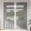 Image de vidaXL Rideaux en voile avec boucles 2 pcs gris foncé 140x225 cm
