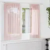 Image de vidaXL Rideaux en voile avec boucles 2 pcs rose 140x175 cm