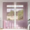 Image de vidaXL Rideaux en voile avec boucles 2 pcs violet 140x225 cm
