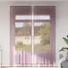 Image de vidaXL Rideaux en voile avec boucles 2 pcs violet 140x260 cm