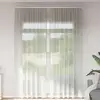 Image de vidaXL Rideaux en voile avec boucles 2 pcs gris clair 140x260 cm