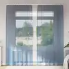 Image de vidaXL Rideaux en voile avec boucles 2 pcs bleu royal 140x245 cm