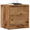 Image de vidaXL Table de chevet vieux bois 40x30x40 cm bois d'ingénierie