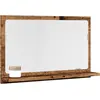 Image de vidaXL Armoire à miroir de salle de bain vieux bois bois d'ingénierie