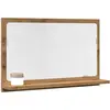 Image de vidaXL Armoire à miroir de salle de bain chêne artisanal 60x11x37 cm