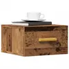 Image de vidaXL Table de chevet murale vieux bois 35x35x20 cm