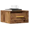 Image de vidaXL Tables de chevet murales 2 pcs vieux bois 35x35x20 cm