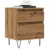 Image de vidaXL Table de chevet chêne artisanal 40x35x50 cm bois d’ingénierie
