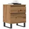 Image de vidaXL Table de chevet chêne artisanal 40x35x50 cm bois d’ingénierie