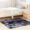 Image de vidaXL Tapis shaggy à poils longs NAVARRA gris foncé 120x120 cm