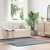 Image de vidaXL Tapis Shaggy à poils longs NAVARRA gris argenté 160x160 cm
