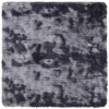 Image de vidaXL Hoogpolig vloerkleed NAVARRA 240x240 cm polyester donkergrijs
