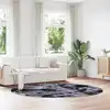 Image de vidaXL Tapis Shaggy à poils longs NAVARRA gris foncé 240x240 cm