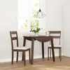 Image de vidaXL Chaises à manger coussins 2 pcs marron bois massif caoutchouc