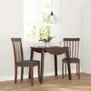 Image de vidaXL Chaises à manger coussins 2 pcs marron bois massif caoutchouc