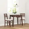 Image de vidaXL Chaises à manger coussins 2 pcs marron bois massif caoutchouc