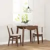 Image de vidaXL Chaises à manger coussins 2 pcs marron bois massif caoutchouc
