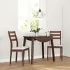 Image de vidaXL Chaises à manger coussins 2 pcs marron bois massif caoutchouc