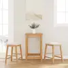 Image de vidaXL chaises de bar avec coussins 2 pcs bois massif d'hévéa