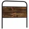 Image de vidaXL Tête de lit de remplacement chêne fumé 90 cm acier et bois d'ingénierie