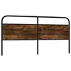 Image de vidaXL Tête de lit de remplacement chêne fumé 180 cm acier et bois d'ingénierie