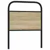 Image de vidaXL Tête de lit de remplacement chêne sonoma 80 cm acier et bois d'ingénierie