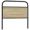 Image de vidaXL Tête de lit de remplacement chêne sonoma 100 cm acier et bois d'ingénierie