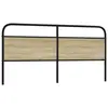 Image de vidaXL Tête de lit de remplacement chêne sonoma 180 cm acier et bois d'ingénierie