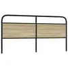 Image de vidaXL Tête de lit de remplacement chêne sonoma 190 cm acier et bois d'ingénierie