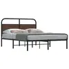 Image de vidaXL Cadre de lit sans matelas 120x190 cm chêne marron