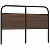 Image de vidaXL Tête de lit de remplacement chêne marron 135 cm acier et bois d'ingénierie