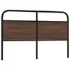 Image de vidaXL Tête de lit de remplacement chêne marron 160 cm acier et bois d'ingénierie