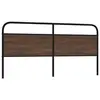 Image de vidaXL Tête de lit de remplacement chêne marron 180 cm acier et bois d'ingénierie