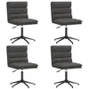 Image de vidaXL Chaises à manger lot de 4 noir similicuir