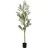 Image de vidaXL Olivier artificiel 800 feuilles 200 cm vert