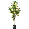 Image de vidaXL Citronnier artificiel 136 feuilles 120 cm vert