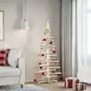 Image de vidaXL Sapin de Noël en bois pour décoration 150 cm Bois de pin massif