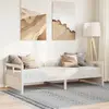 Image de vidaXL Lit de jour avec matelas blanc 90x200 cm bois de pin massif