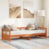 Image de vidaXL Lit de jour avec matelas cire marron 90x200 cm bois pin massif