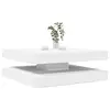Image de vidaXL Table basse rotative à 360 degrés blanc 90x90x34,5 cm