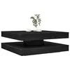 Image de vidaXL Table basse rotative à 360 degrés chêne noir 90x90x34,5 cm