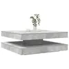 Image de vidaXL Table basse rotative à 360 degrés gris béton 90x90x34,5 cm