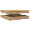 Image de vidaXL Table basse rotative à 360 degrés chêne artisanal 90x90x34,5 cm