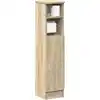 Image de vidaXL Meuble de salle de bain avec porte-rouleau chêne sonoma