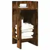 Image de vidaXL Tables d'appoint 2 pcs avec étagère chêne fumé 25,5x27x60 cm