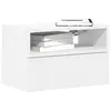 Image de vidaXL Table de chevet murale blanc 45x26x28,5 cm