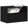 Image de vidaXL Tables de chevet murales 2 pcs noir 45x26x28,5 cm