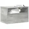 Image de vidaXL Table de chevet murale gris béton 45x26x28,5 cm